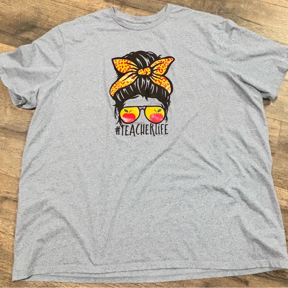 St. John's Bay Heather Blue Teacher Tee